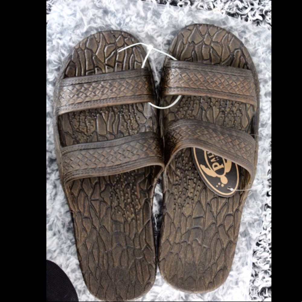 NWT | Pali Hawaii Dark Brown Jandals | Size 9